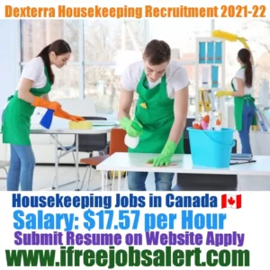 Dexterra Housekeeping Recruitment 2021-22