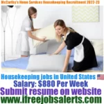 McCarthy's Home Services Housekeeping Recruitment 2022-23