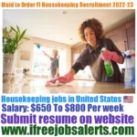Maid to Order Fl Housekeeping Recruitment 2022-23