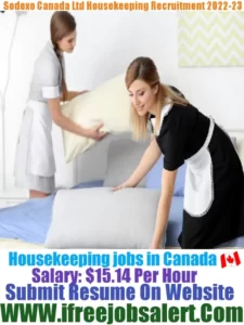Sodexo Canada Ltd Housekeeping Recruitment 2022-23
