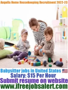 Angella Home Babysitter Recruitment 2022-23