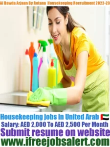 Al Rawda Arjaan By Rotana Housekeeping Recruitment 2022-23